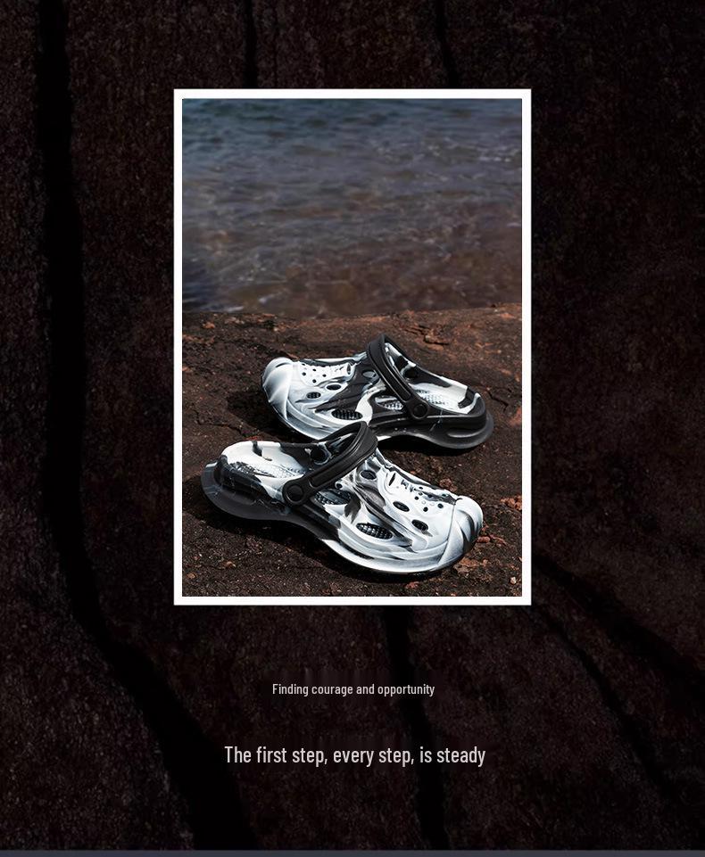 Men's Camouflage Arch Support Anti-slip Closed Toe Slippers - Beach, Garden, Outdoor Sandals