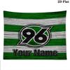 Hannover 96 Custom Name Wall Tapestry Aesthetic Wall Hanging Printed Fabric Blanket Decorative Tapestries for Bedroom Living Room Home Decor