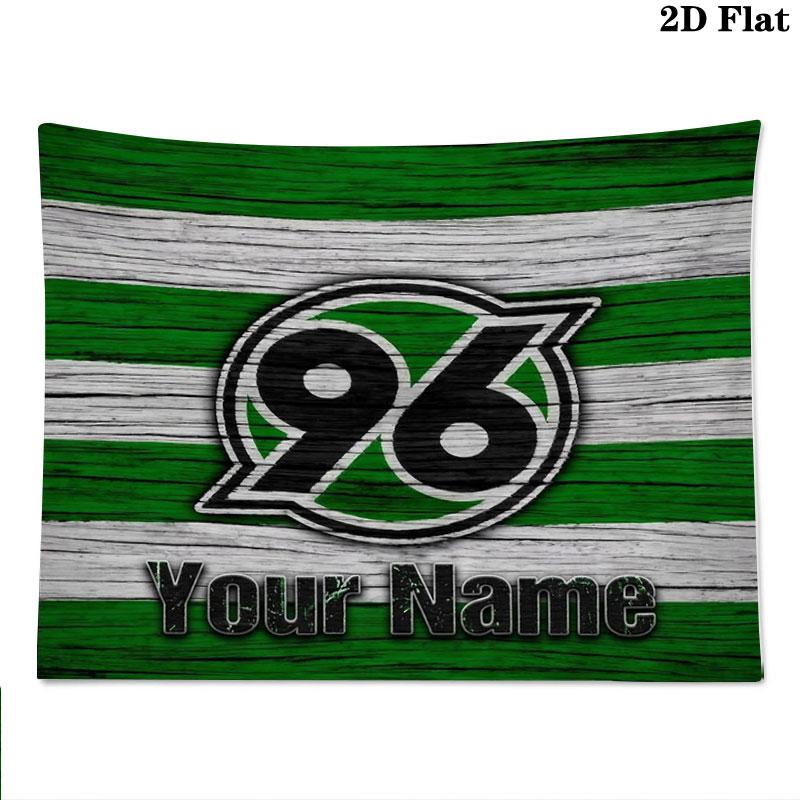 Hannover 96 Custom Name Wall Tapestry Aesthetic Wall Hanging Printed Fabric Blanket Decorative Tapestries for Bedroom Living Room Home Decor