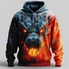 Men Full 3D All Over Print Hoodie Tree Camo Deer Hunter Buck Outdoor Hunting Graphic Oversized Drawstring Pullover Sweatshirt
