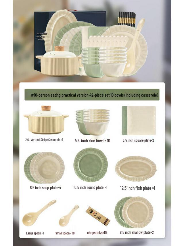 Kangmo Floral Ceramic Dinnerware Set