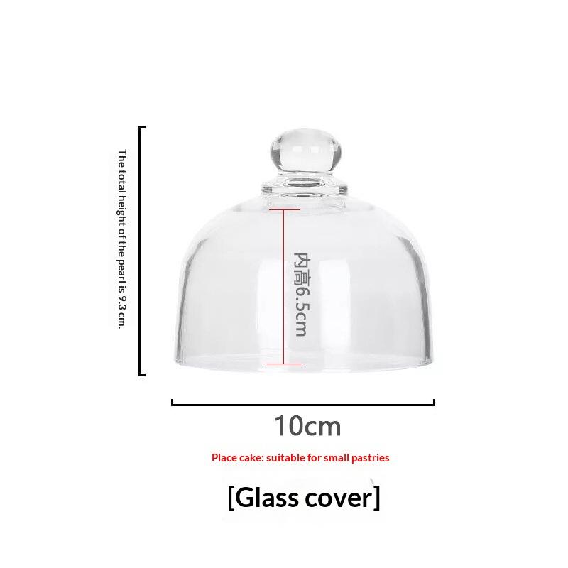Dustproof Glass Cake Cover Food Grade Lead Free Clear Lid for Baked Goods Fruit Display