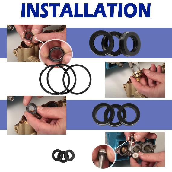 12 PCS Replacement 76975 Seal Kit for 4DNX Pumps Fits for CAT 4DNX25GSI & 4DNX27GSI Pump