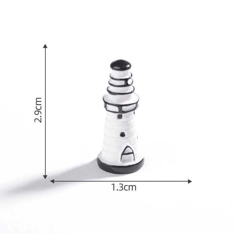 5 Pcs Mini Resin Lighthouse Ornament Aquarium Sand Table Micro Landscape Decor Diy Decorative Ecological Bottle Accessories