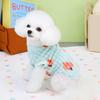 Cat pet winter contrasting color plush vest clothes pet clothing dog clothes pet Nordic plush clothes