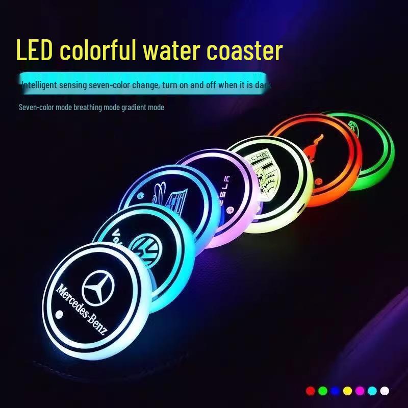 LED Ambiente Getränkehalterbeleuchtung, Siebenfarbige Optionen für das Honda Interieur