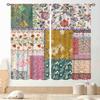 Mushroom Curta, Retro Wild Floral Botanical Mushroom Cottagecore Nature Plants Herbs Farmhouse Blackout Drapes For Kitchen