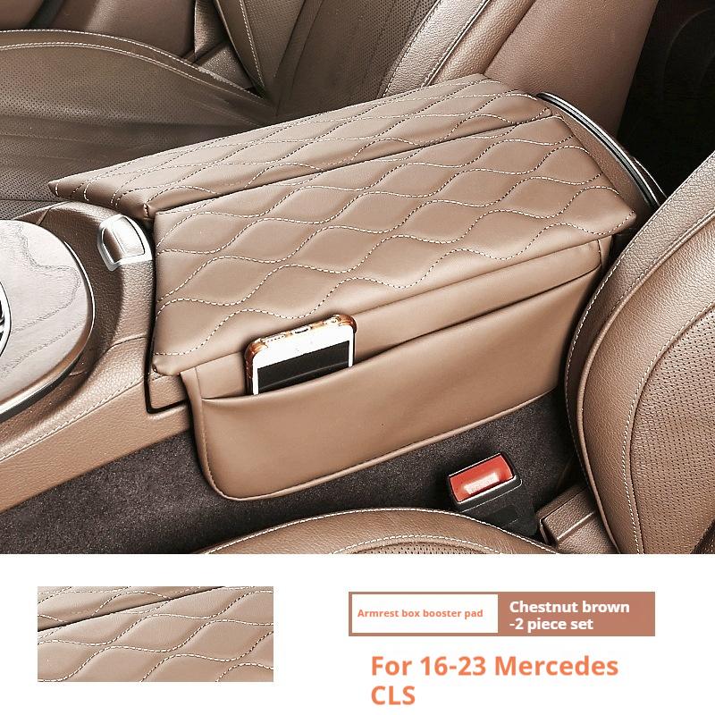 Pour 16-23 Mercedes-Benz Cls Coussinet Rehausseur Accoudoir Central Rangement Modifié Intérieur Coussin de Boîte d'Accoudoir Central Rehausseur de Hauteur Boîte Centrale