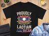 Half American Half Laotian T Shirt, Laos USA Flag Tee, Unisex Mixed Culture Shirt, Laotian American Gift Tee, Proud Laos American T Shirt