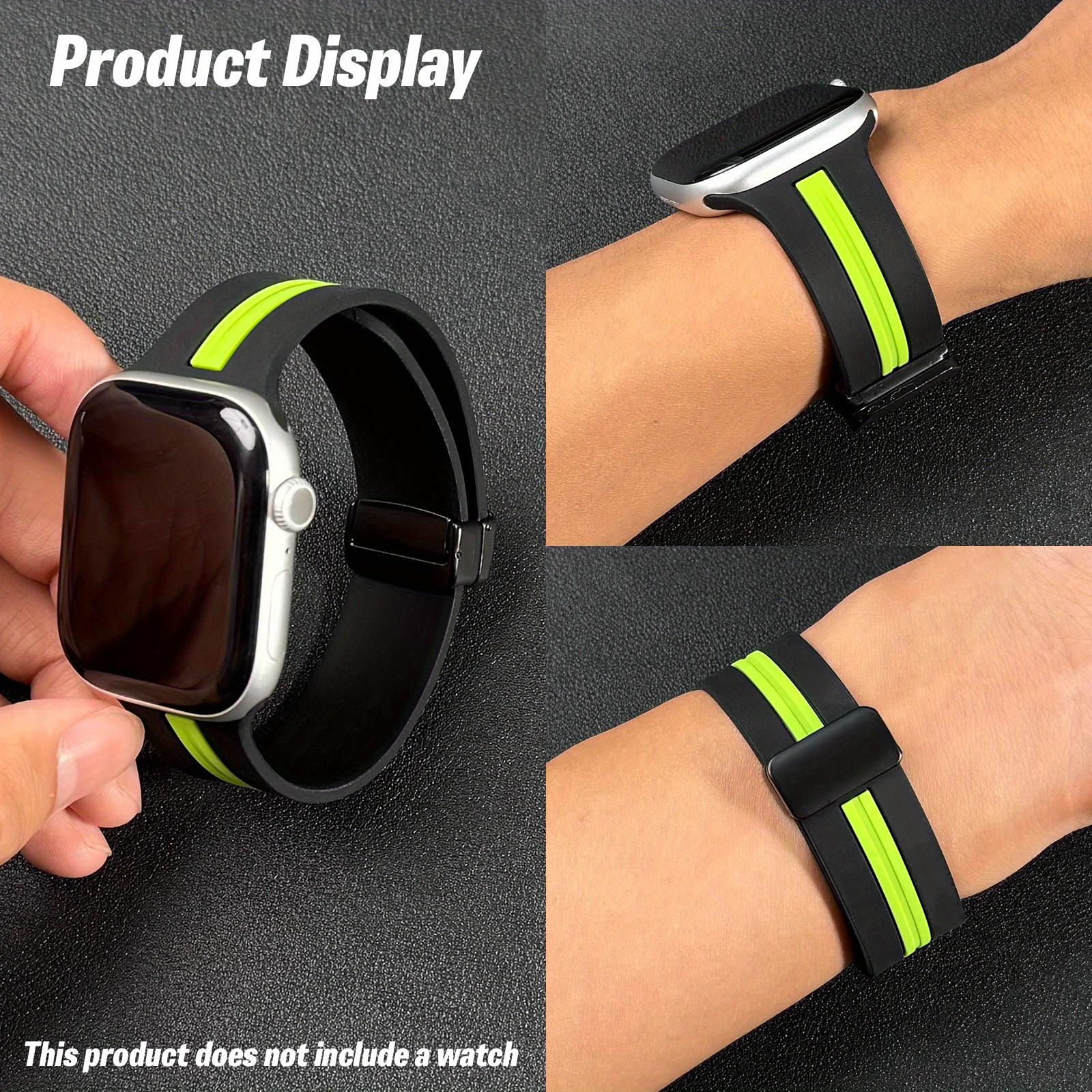 

Мягкий магнитный ремешок для Apple Watch для iWatch 38/40/42/44/45/46/49 мм S10 Быстросъемная регулируемая магнитная застежка S10 42mm чёрный