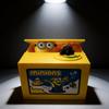 Salvadanaio Minions Giocattolo Portamonete in Resina Cartoon per Bambini Collezionisti Regalo