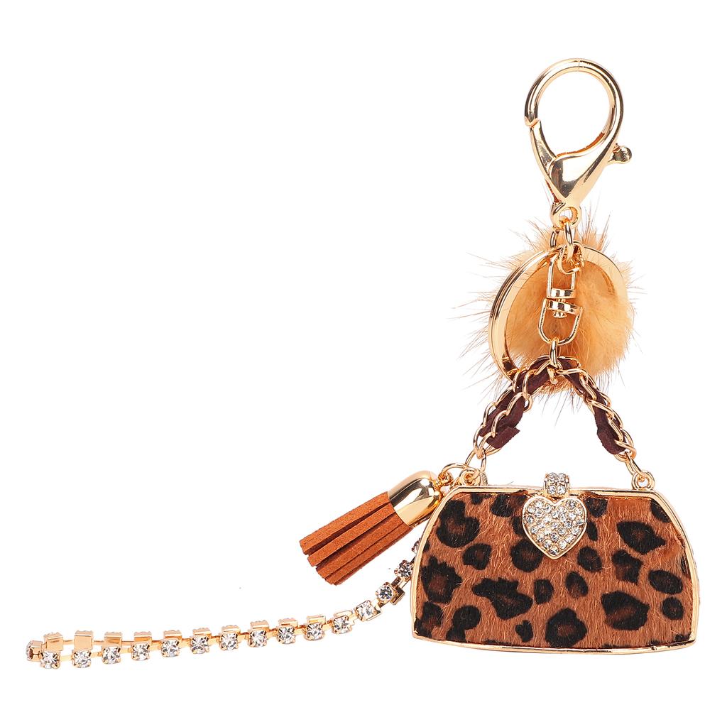 Key Chain Leopard Print Personalised Bag Pendant for Girls Friends Lovers Mother