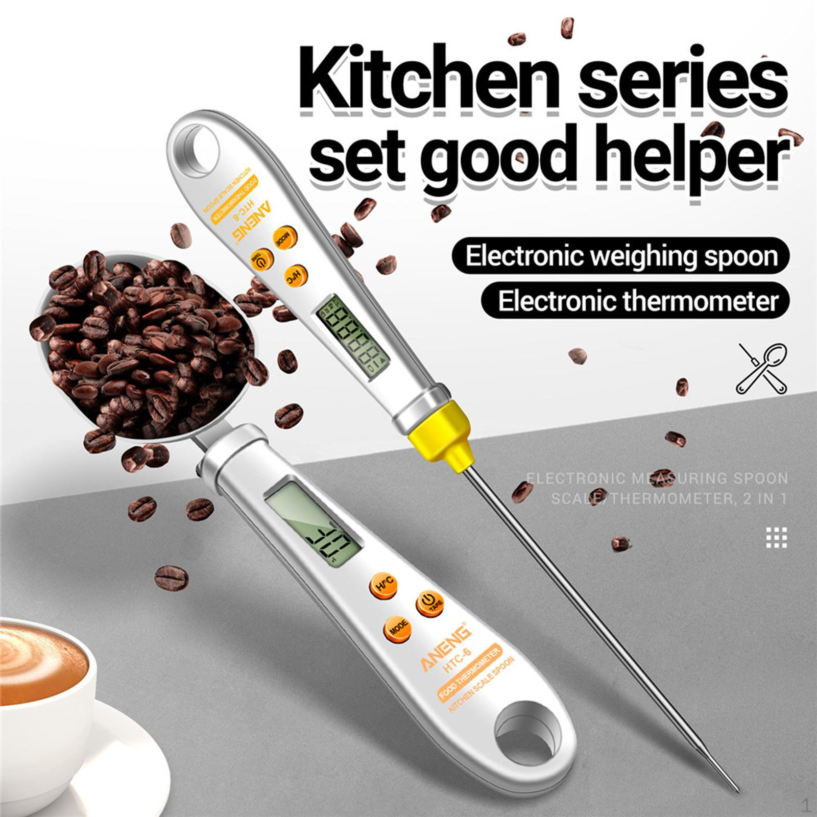 Accurate Electric Digital Spoon Scale Food Thermometer for Spice Cookware