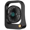 Wiederaufladbarer USB-Oszillations-Schreibtischventilator mit stufenloser Geschwindigkeitsregelung