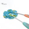 8Pcs Sweater Scarf DIY Crafts Crochet Hooks Plastic Handle Knitting Needles