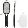 1pc Professial Heavy-Duty Stainless Steel Painless Foot File Remover with Splash Guard Handle Suitable for Care Cracked Heel