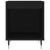 Vidaxl Bedside Table, Black, 40X35X50 Cm, Wood-Based Material