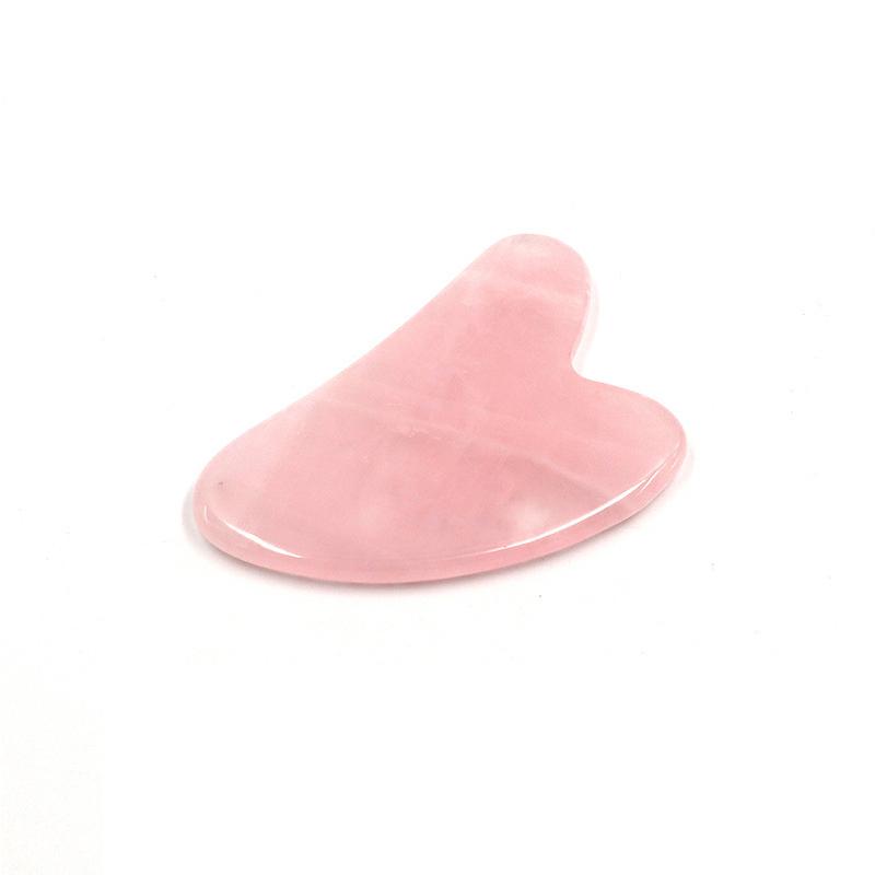 Natural Rose Quartz Gua Sha Jade Facial Beauty Scraping Massage Tools Firm Skin Care Face Gua Sha SPA Physical Therapy Massager