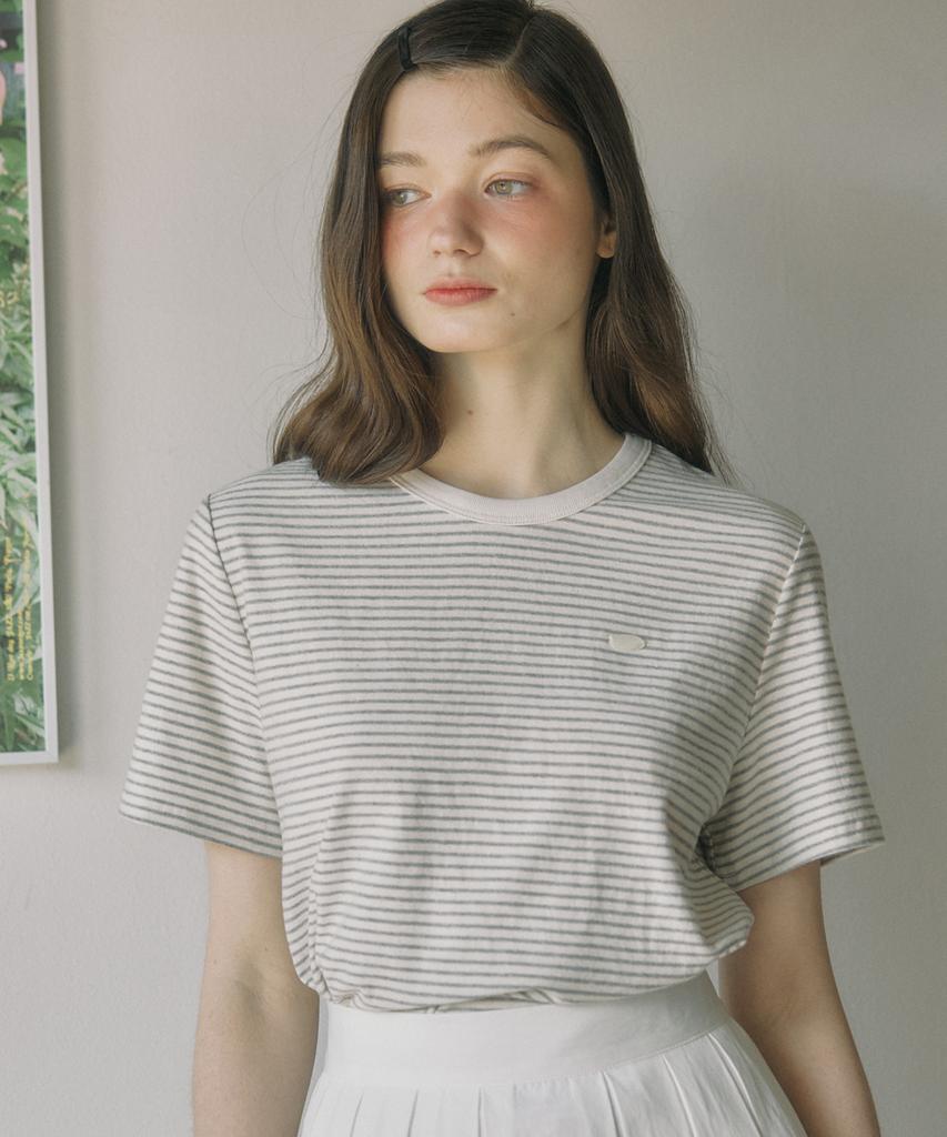 OURHOPE Hope Stripe T-Shirt - Gray