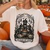 Black Cat Coven Shirt, Vintage Witchy Cat Tee, Comfort Colors Halloween Top, Spooky Fall Outfit, Cat Mom Halloween Gift