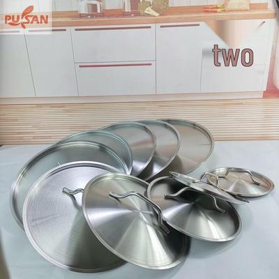 Stainless Steel Composite Bottom Sunken Lid for Soup, Sauce, and Hot Pots (12-60 Cm)