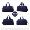 Large-capacity travel bag, gym bag with dry and wet separation, independent shoe compartment, swim bag, can be attached to a trolley bag