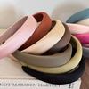 Elegant Textured High Crown Headband for Women - Solid Color Sponge Hair Accessory