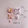 10Pcs Flower Petal Clay Cutter for Clay Earrings Jewelry Making, Geometric Flower Clay Earring Cutter Set