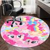 1pc My Little Pony2 Design Printed Area Round Carpet for Bedroom Living Room Home Decor Rugs Mat Non Slip Mat Rug for Bedside