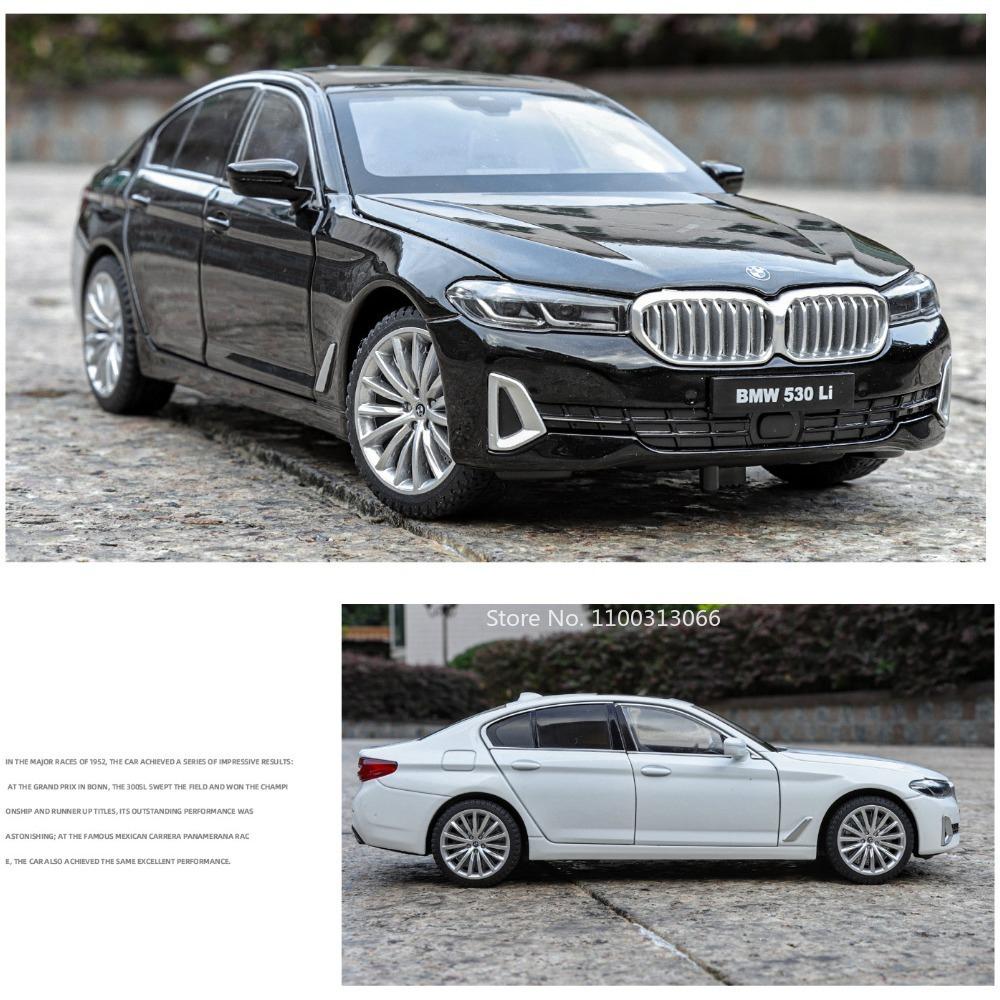 1:24 5 Series 530Li M4 Model Toys Cars Alloy Diecast Wheel Pull Back Miniature Car Doors Opened Vehicle Perfect Gifts for Kids