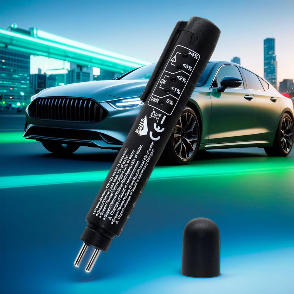 Automotive Brake Oil Tester 5 LED Indicator Car Brake Fluid Tester Pen Car Brake Fluid Tester Car Vehicle Auto Testing Tool