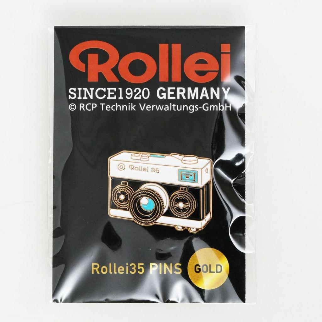 ROLLEI 35 Camera pin badge Camera motif One point 109444 RL-032-GD