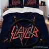 Slayer Heavy Metal Band Music Comforter Bedding Set,Duvet Cover Bed Set Quilt Cover Pillowcase,king Queen Size Bedding Set Boys
