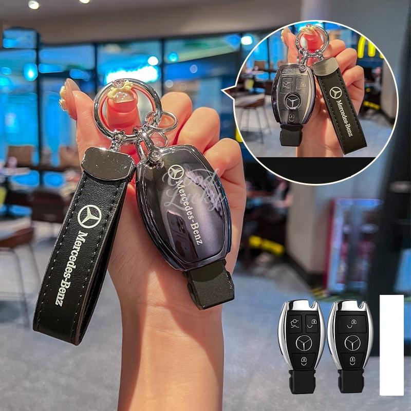 Fashion TPU Car Remote Key Case Shell Keychain For Mercedes Benz A C E S G Class GLC CLE CLA GLB GLS W177 W205 W213 W222 X167AMG QD1
