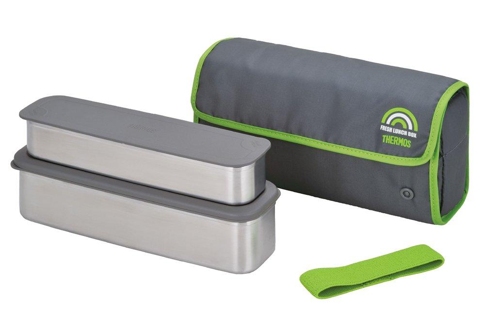

THERMOS Fresh Lunch Box, 2-Tier, 815ml, Gray, DSA-800W GY