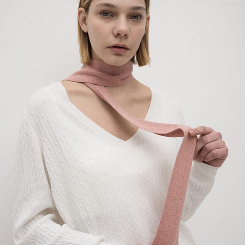 BB’DE SOLI’DE Mer Knit Tie Scarf (4color)