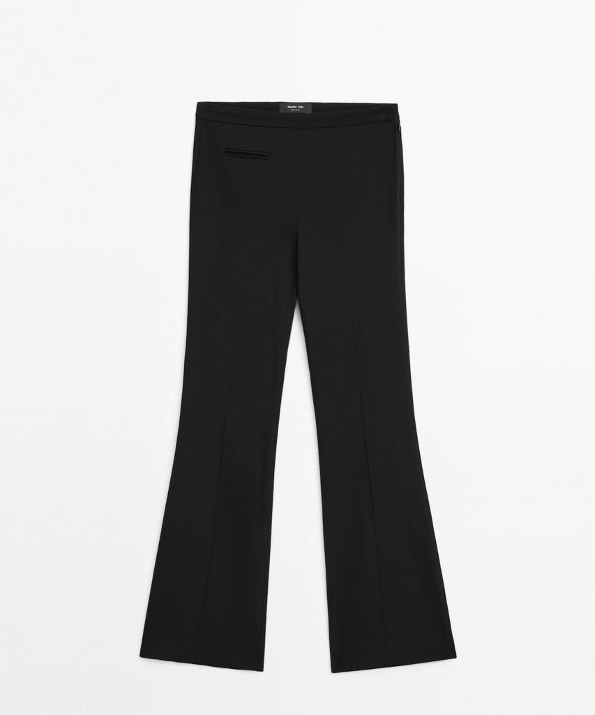 Masimodutti Pocket Detail Flare Pants