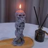 Horror Skull Candle Mold DIY Handmade Ghost Head Aromatherapy Candle Home Halloween Party Decoration