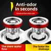 Anti-odor Floor Drain Device, Anti-odor Floor Drain Core, Universal Toilet Type, Bathroom Sewer Anti-backflow Universal Cover Magic Tool