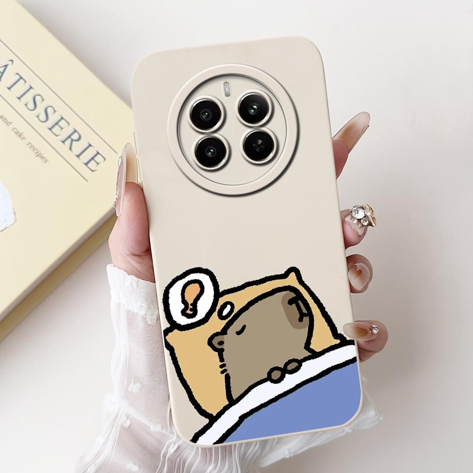 For Realme 12 Pro Plus Case RMX3840 Cute Cartoon Cover Soft Silicone Phone Case For Realme 12 Plus 12X Realme12 Pro + Bags Shell