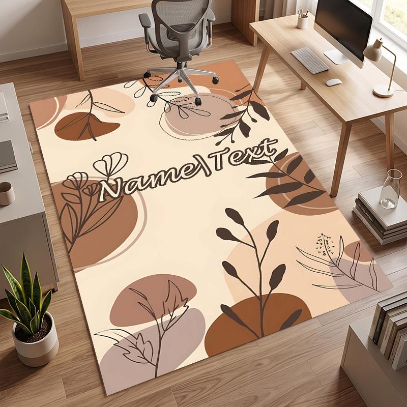 Cozy Coffee (23) Personalized Name Office Carpet Stylish Decor for Living Room Bedroom Kitchen