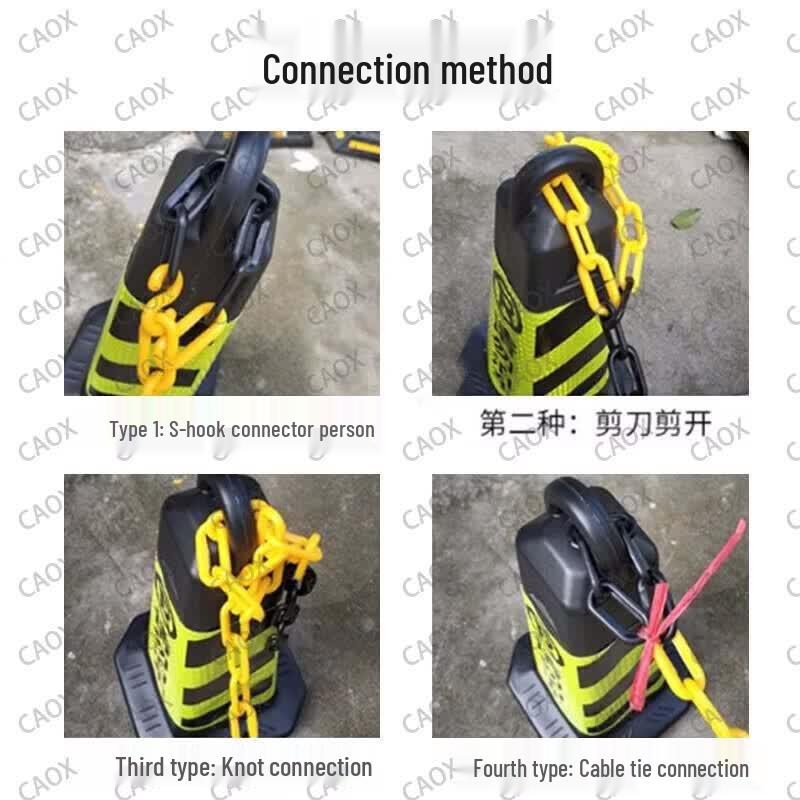 Traffic Safety Warning Chains and Bollard
