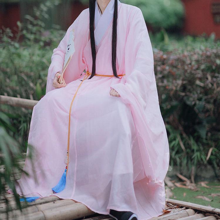 Hanfu Herren-Hemd mit großen Ärmeln, Herren-Ritteranzug