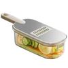 Multifunctional Vegetable Chopper Slicer Shredder Grater, Kitchen Potato Carrot Cucumber Cutter with Hand Guard