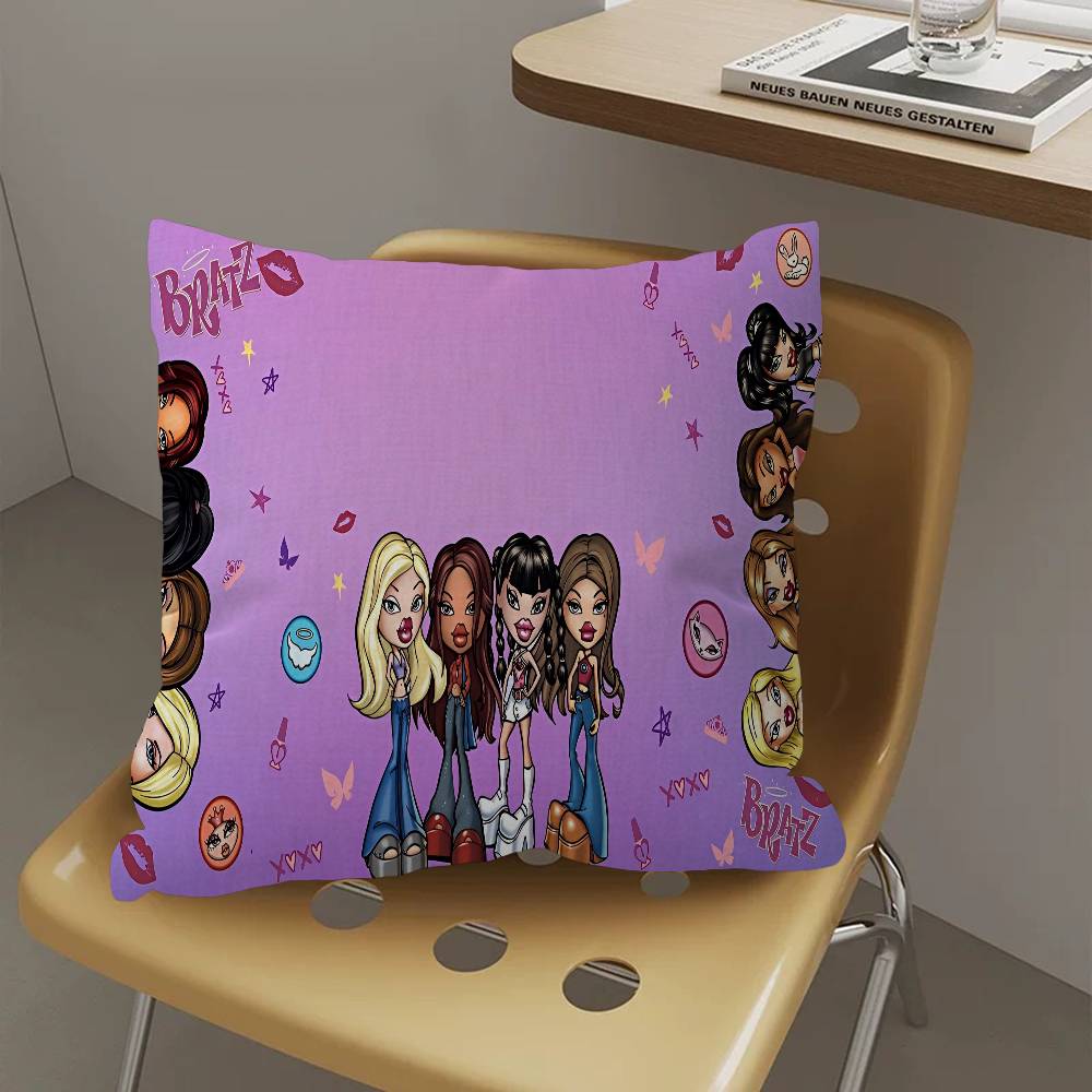 Anime B-Bratz Pillow Cushion Cover Pillowcase Living Room Sofa Home Decor
