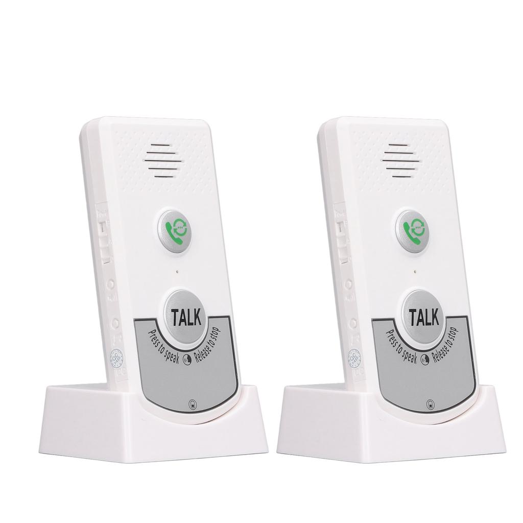 Wireless Voice Intercom Home Smart 2 Way Talk Doorbell for Elderly Caregivers and Disabled People