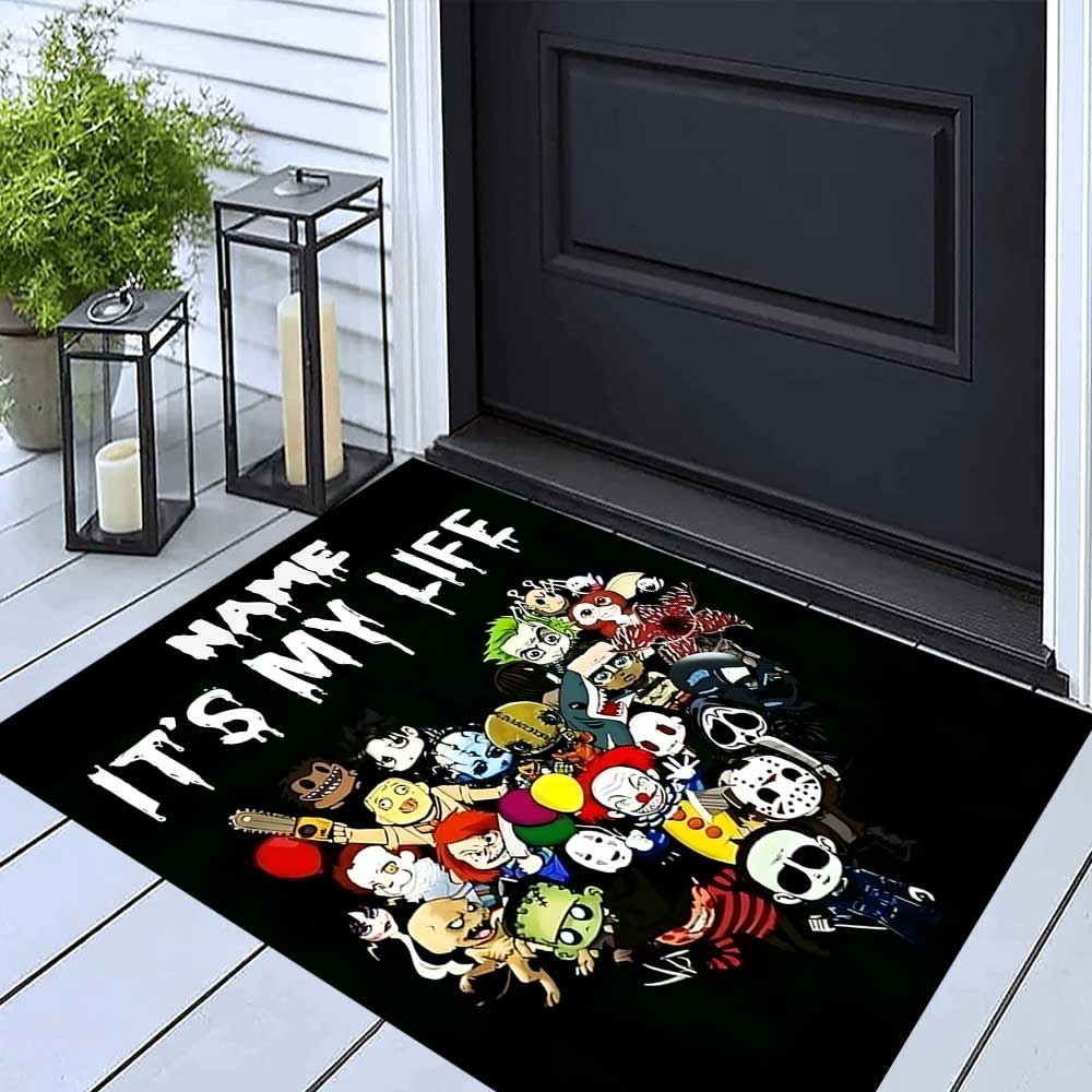 Warner Bros. Películas (7) Personaliza tu alfombra con nombre, cojín para silla de oficina, regalo para dormitorio sala de estar del hogar.
