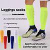 Men’s Over Knee Pressure Leg Socks Breathable Calf Knee Sleeves Hole Sports Leg Wraps Protective Leg Guards For Football Training And Performance