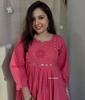 Indian Designer Pure Cotton Kurta Pant Set Women Bollywood Top Tunic Kurti Dress