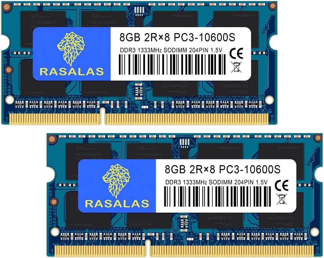 

16 GB 10600S 8GB x 2 Laptop Memory 16GB DDR3 CL9 204Pin RAM Memory PC3-10600 DDR3-1333MHz SO-DIMM